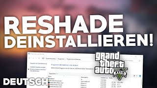 Reshade DEINSTALLIERENLÖSCHEN  Tutorial  Deutsch  2024 [upl. by Allana970]