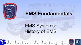 Paramedic 101  EMS Systems History of EMS [upl. by Lanam445]