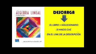 Descargar Álgebra Lineal de Kolman 8va Edición  Solucionario en PDF [upl. by Aerdnahs]