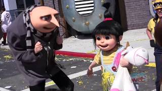 Despicable Me Minion Mayhem dance party during grand opening at Universal Orlando [upl. by Tobin776]