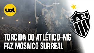 ATLÉTICOMG X VASCO TORCIDA DO GALO FAZ MOSAICO SURREAL ANTES DO 1º JOGO DA SEMI DA COPA DO BRASIL [upl. by Ytirev955]