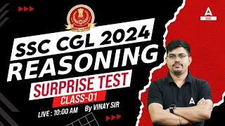 SSC CGL 2024  SSC CGL Reasoning Classes By Vinay Tiwari  SSC CGL Reasoning Previous Year Papers 1 [upl. by Bullock]