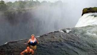 Zimbabwe Devils Pool at Victoria Waterfall [upl. by Otilopih]