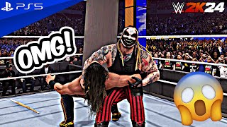 WWE 2K24  The Fiend vs Seth Rollins  No Holds Barred Match at SummerSlam  PS5™ 4K60 [upl. by Rajiv]