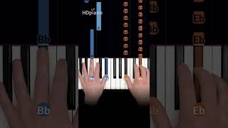 EASIEST piano song of the year 4 notes shorts pianotutorial [upl. by Emmie628]