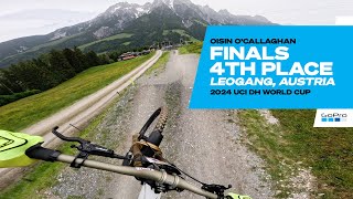 GoPro Oisin O’Callaghan 4th Place POV  Leogang Austria  24 UCI Downhill MTB World Cup [upl. by Ohara]