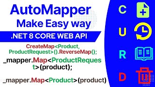 automapper in aspnet core web api  Dto to Entity  Entity to DTO [upl. by Noxin]