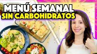 🔥 MENÚ SEMANAL bajo en carbohidratos KETO 🔥 Recetas fáciles y rápidas ✅ [upl. by Akina]