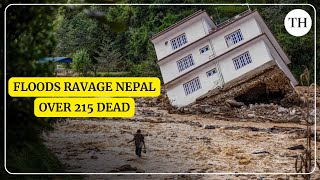 Nepal ravaged by floods and landslides over 215 dead [upl. by Eenwahs]