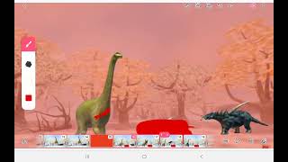 Dinosaur Battle Epic Championship S2 Gb3 phwingasaurus vs sauropelta 2x [upl. by Pedersen480]