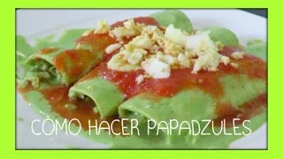 COMO HACER PAPADZULES  ROCIO [upl. by Shalne]