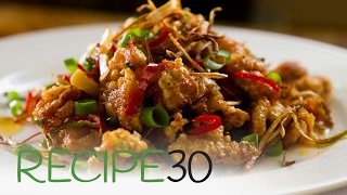 Spicy Asian Garlic Fried Chicken  By RECIPE30com [upl. by Steiner]