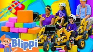 Nonstop Blippi and Meekah Excavator Game Show Song 15 Min Loop  Educational Vehicle Songs for Kids [upl. by Kirsch]