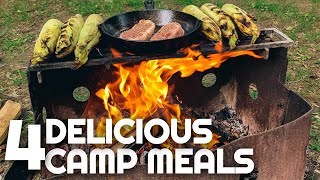 4 Delicious Camping Meal Ideas  Camping Food Beginners  Easy Camping Meals for Family [upl. by Annaoi]