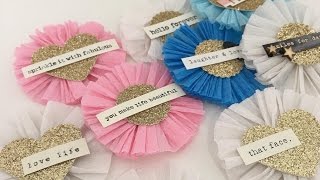 How To  Crape Paper Rosettes [upl. by Vez]