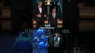 Batman Mr Freeze Penguin reunite at the Oscars michaelkeaton batman dc oscars [upl. by Aromas346]