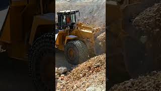 Caterpillar 992K Wheel Loader Loading Caterpillar 777F Dumpers [upl. by Elkcim]