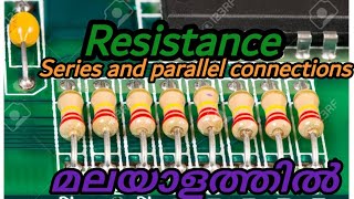 Resistance series and parallel connections Malayalam pratical explanation resisters connection [upl. by Hoffer]