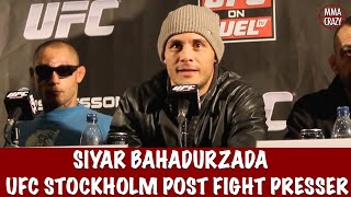 UFC Fighter Siyar The Great Bahadurzada Weigh In amp Post Fight Comments [upl. by Subak]