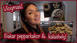 VLOGMAS STARTAR BAKAR PEPPARKAKOR OCH HAR EN RIKTIG KALAS HELG 🎄 VLOGG 99  AMANDA MARIN [upl. by Ecinnej493]