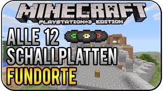 Minecraft PS3 Edition  Alle Schallplatten in der Tutorial Welt DeutschHD [upl. by Furey749]