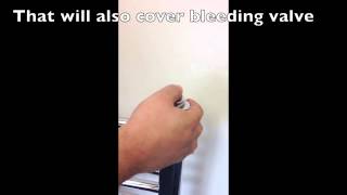 Heated Towel Rails Bleed valve and Blanking Plug Cover [upl. by Odraode568]