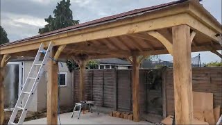 DIY wooden GAZEBO build [upl. by Pace]