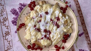 Streuselschnecken  Streuseltaler mit Johannisbeeren [upl. by Boyes]