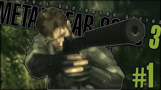 MGS 3 TIME BABY Metal Gear Solid 3 Lets Play Part 1 [upl. by Ssilem]