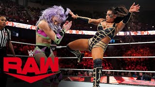 Xia Li wipes out Candice LeRae with a devastating kick Raw highlights Oct 30 2023 [upl. by Holtz]