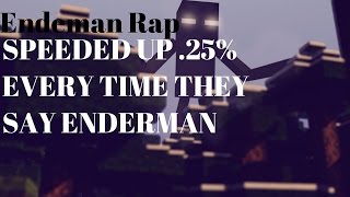 Enderman Rap but it speeds up 25 every time they say Enderman [upl. by Enilegna]