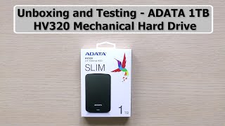 ADATA HV320  Unboxing and testing [upl. by Geddes868]