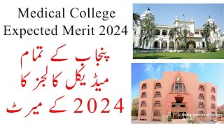 mdcat merit in punjab medical collleges merit 2024  medical college admission 2024 [upl. by Karyl]