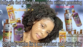 BODY OILS THAT WILL LIGHTEN YOUR SKIN WITHOUT PROMIXINGLOTION AND SOAP TO COMBINE WITN THE OILS [upl. by Won]