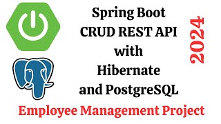 Java Spring Boot PostgreSQL Spring Data JPA Hibernate CRUD RESTFul API Tutorial 2024 [upl. by Ellette627]