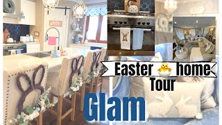 GLAM EASTER HOME TOUR 2022  HAMPTONS STYLE DECOR [upl. by Gladdy]