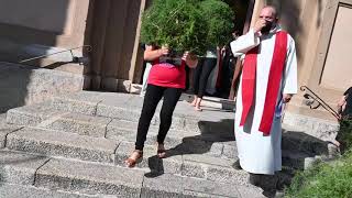 Limbadi SAN PANTALEONE festa 2022 Uscita processione SPARACARI campane di spine di asparagi [upl. by Canotas337]