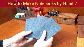 How to easily bind a booklet or notepad Simple instructions using a stapler Bookbinding Tutorial [upl. by Arv]