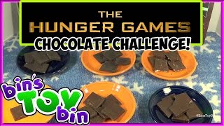 The Hunger Games Chocolate Challenge by Bins Toy Bin [upl. by Nwhas]