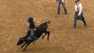 Calf Riding  2018 Junior Bull Riding National Finals NJBRA [upl. by Gamin]