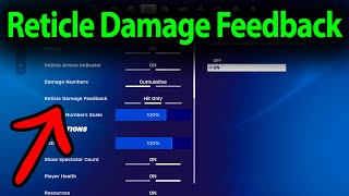 How to Change Reticle Damage Feedback in Fortnite [upl. by Grantley]