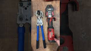 Testing out iCrimps Handheld ProPress Tool IWISS iCrimp iWiss iwisstools plumber plumbing [upl. by Aiveneg991]