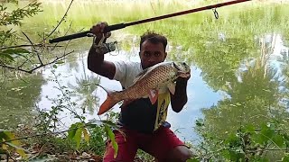 Amazing දිය සෙවල යොදා ගනිමින් අල්ලපු රොහොව්වාhook fishing 🐟🎣 [upl. by Alyosha307]