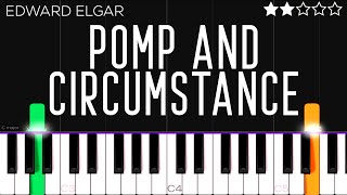 Edward Elgar  Pomp and Circumstance  EASY Piano Tutorial [upl. by Odnala]