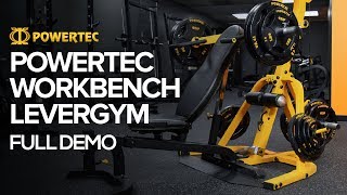 Powertec Workbench Levergym  Full Demo  FREE EXERCISE CHART DOWNLOAD [upl. by Arrol]