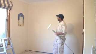 How To Paint A Wall Using A Roller The Best Technique [upl. by Ayanet]