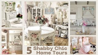 5 Awesome Shabby Chic Home Tour 💝 [upl. by Gurias]