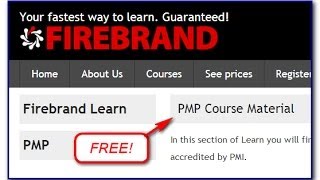 Firebrands Free PMP Project Mgt Professional Training [upl. by Eneirda285]