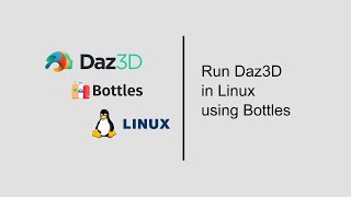 Running Daz3D and Blender Bridge in Linux Using Bottles [upl. by Kial]