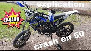 Jai crash avec ma 50cc [upl. by Airemahs]